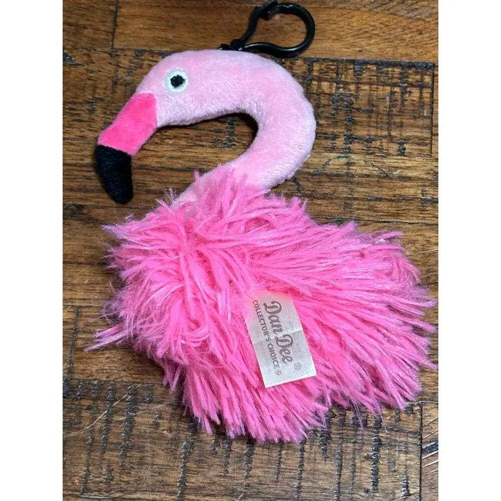 Pink Flamingo Mini Plush 6” inches Fluffy Eyes Tush Dan Dee Collectors Choice